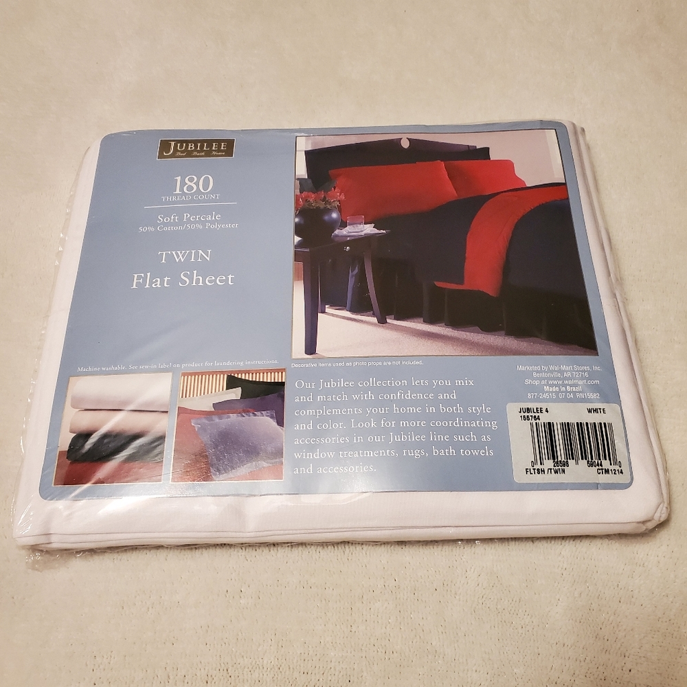 Twin Flat Sheet White